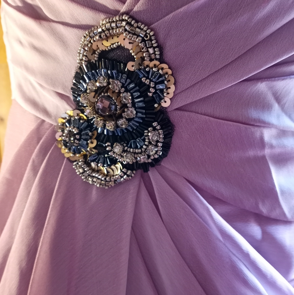 LOVE brand lilac purple short formal dress  sz 14 sweetheart neckline